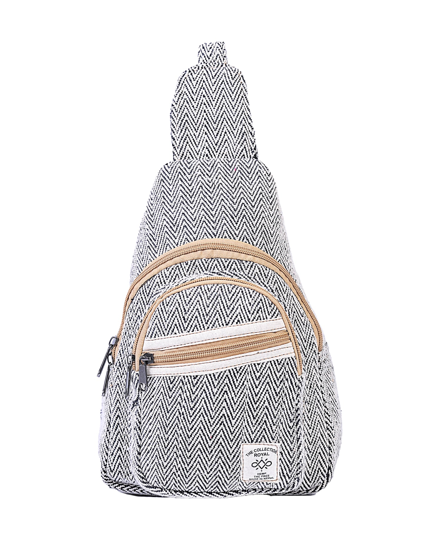 Cotton Hemp Bohemian Sling Bag Backpack