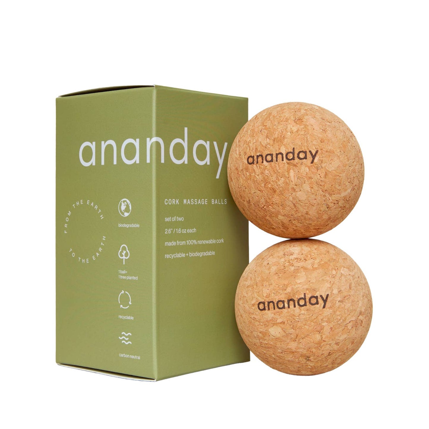 Cork Massage Ball Set