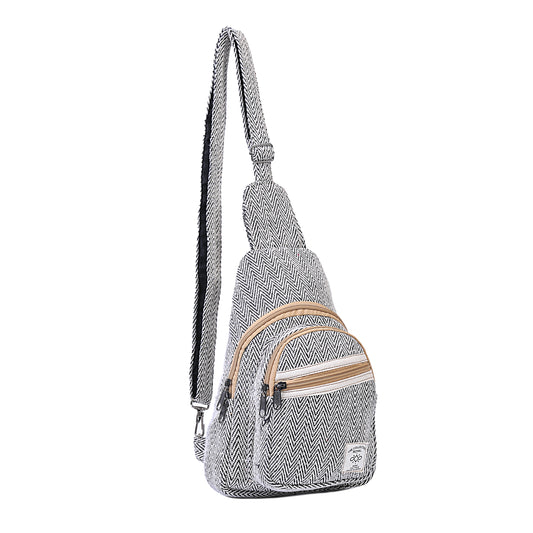 Cotton Hemp Bohemian Sling Bag Backpack